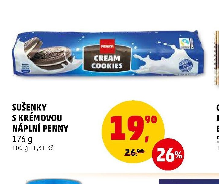 SUŠENKY S KRÉMOVOU NÁPLNÍ PENNY