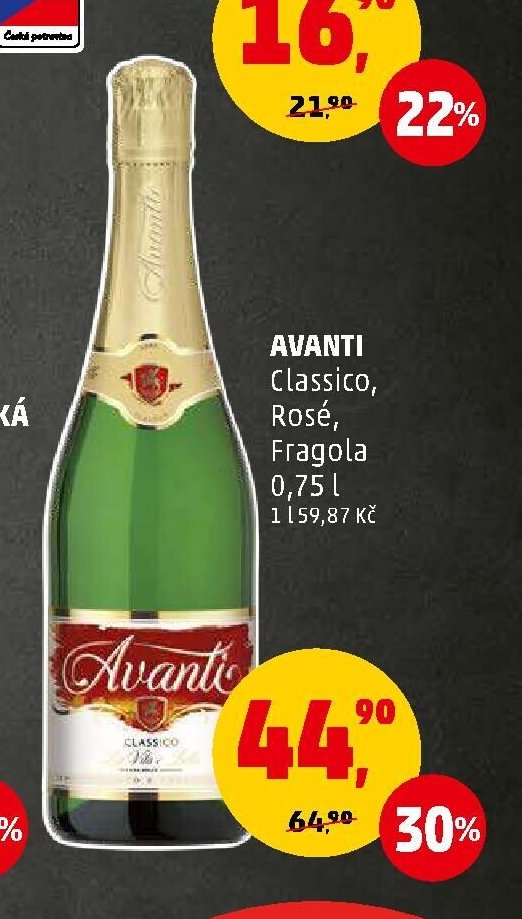 AVANTI Classico, Rosé, Fragola 0,75 l