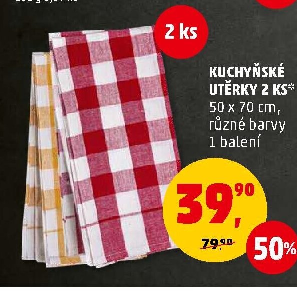 KUCHYŇSKÉ UTĚRKY 2 KS 50 x 70 cm