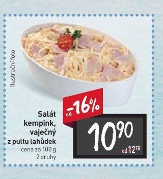 Salát kempink, vaječný