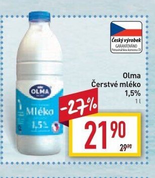 Olma Čerstvé mléko 1,5%