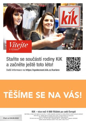 akční leták Kik textil 26.9.2022-17.10.2022
