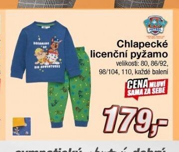 Chlapecké licenční pyžamo