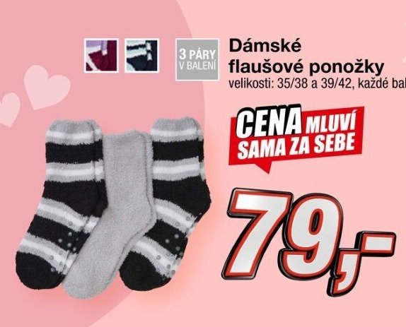 Dámské flaušové ponožky