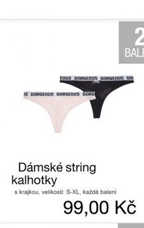 Dámské string kalhotky