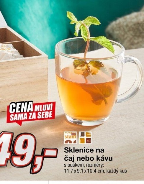 Sklenice na čaj nebo kávu