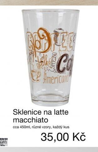 Sklenice na latte macchiato