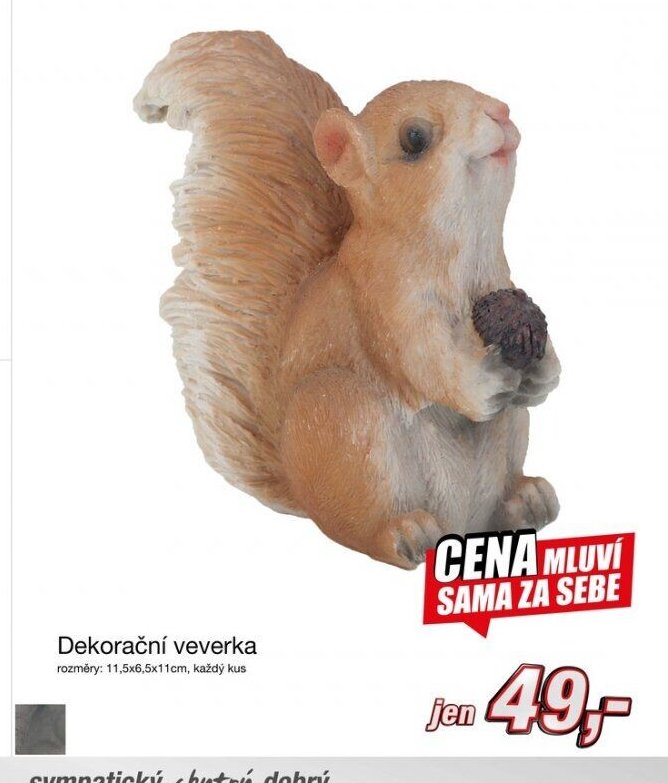 Dekorační veverka