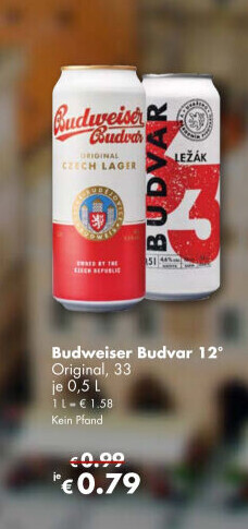 Pivo světlý ležák B: Original Budweiser Budvar