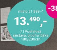 Postelová sestava, plocha lůžka 180/200cm - Möbelix akcniletaky.com