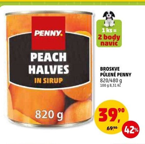 Broskve půlené Penny