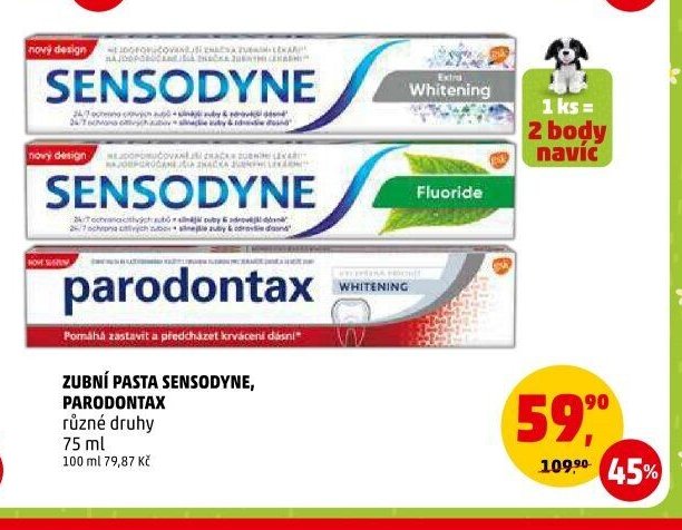 Zubní pasta Sensodyne, Parodontax