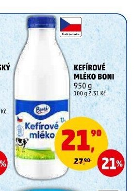 KEFÍROVÉ MLÉKO BONI