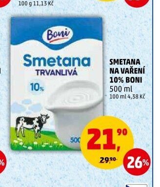 SMETANA NA VAŘENÍ 10% BONI