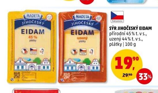 SÝR JIHOČESKÝ EIDAM