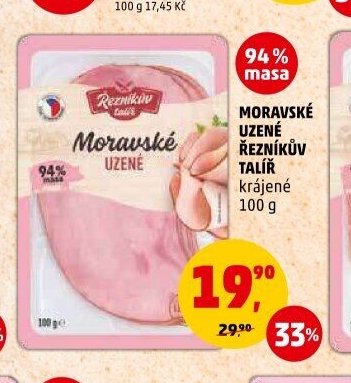 Moravské uzené Řezníkův talíř krájené