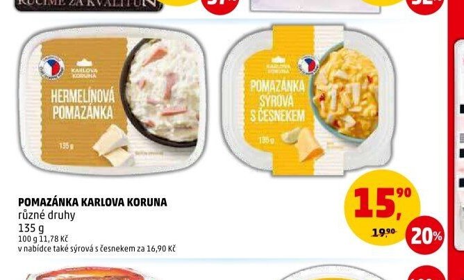Pomazánka Karlova Koruna