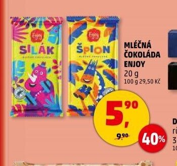 MLÉČNÁ ČOKOLÁDA ENJOY