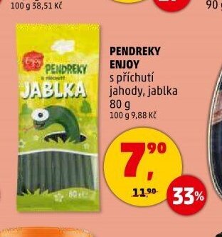 PENDREKY ENJOY s příchutí jahody, jablka