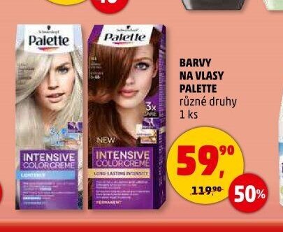 BARVY NA VLASY PALETTE