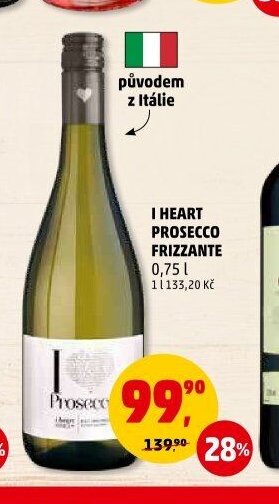 I HEART PROSECCO FRIZZANTE 0,75 l