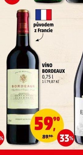VÍNO BORDEAUX 0,75 l
