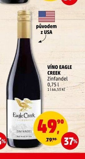 VÍNO EAGLE CREEK Zinfandel 0,75 l