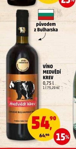 VÍNO MEDVĚDÍ KREV