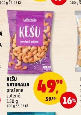 Kešu Naturalia 150 g