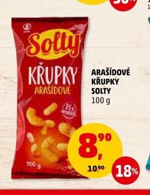 Arašídové křupky Solty 100 g
