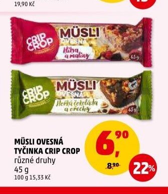Müsli ovesná tyčinka Crip Crop