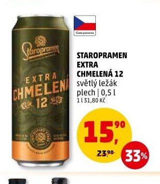 STAROPRAMEN EXTRA CHMELENÁ 12