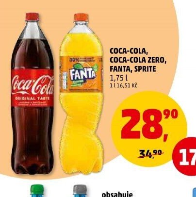 Coca-Cola, Coca-Cola Zero, Fanta, Sprite