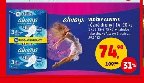 Vložky Always