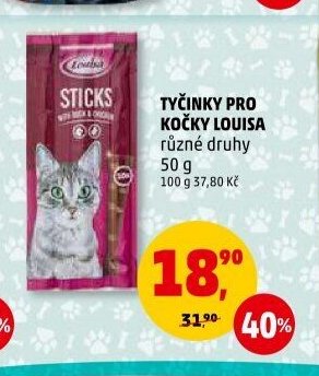 TYČINKY PRO KOČKY LOUISA