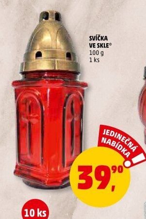 Svíčka ve skle