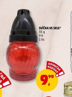 Svíčka ve skle