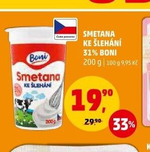 Smetana ke šlehání 31% Boni
