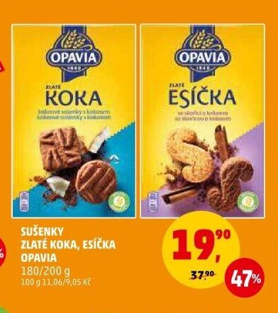 Sušenky Zlaté Koka, Esíčka Opavia