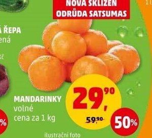 Mandarinky volné