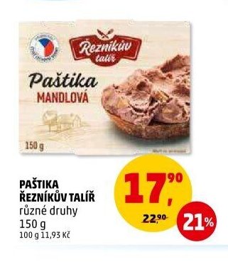 PAŠTIKA ŘEZNÍKŮV TALÍŘ