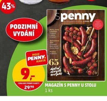 Magazín s Penny u stolu