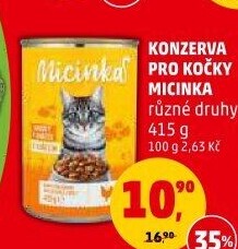 Konzerva pro kočky Micinka