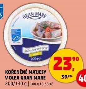 Matjesy kořeněné v oleji Gran Mare