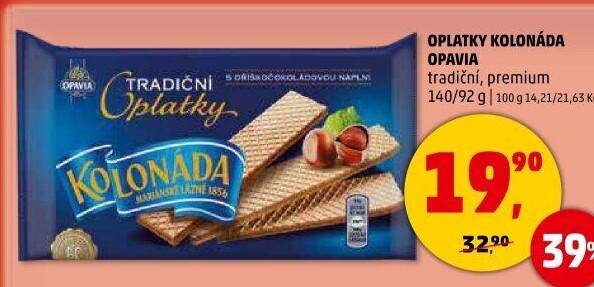 Oplatky Kolonáda Opavia