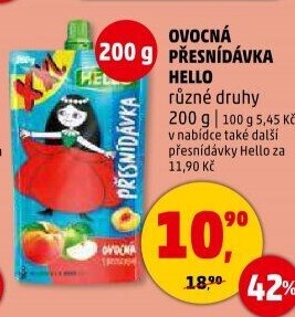 Ovocná kapsička Hello