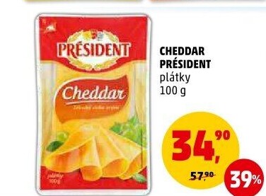 Sýr Cheddar Président