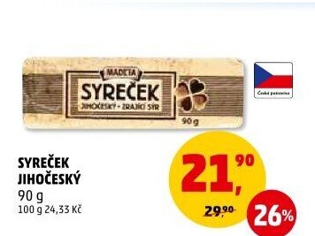 Sýr Syreček Jihočeský Madeta