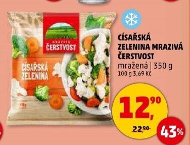 Zelenina císařská mražená Mrazivá Čerstvost
