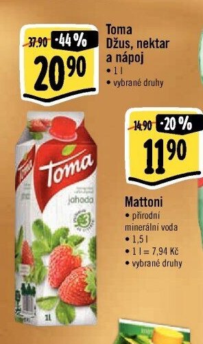 Toma Džus, nektar a nápoj